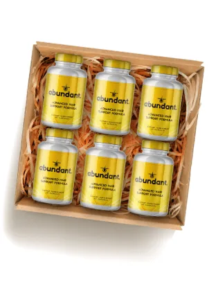 Abundant Hair Support Formula - 6 Bottle Supply