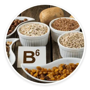 Vitamin B6 for hair hormones